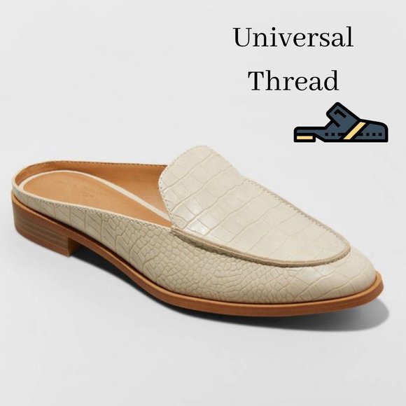Universal Thread Shoes - UNIVERSAL THREAD Women's Dekota Bone Mules 8.5